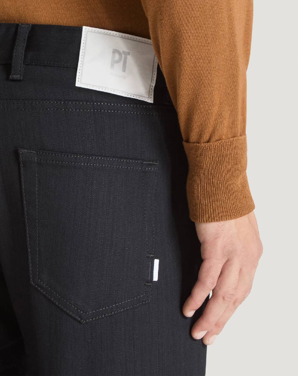 Pt Torino Jeans Rock in denim super black Offerte