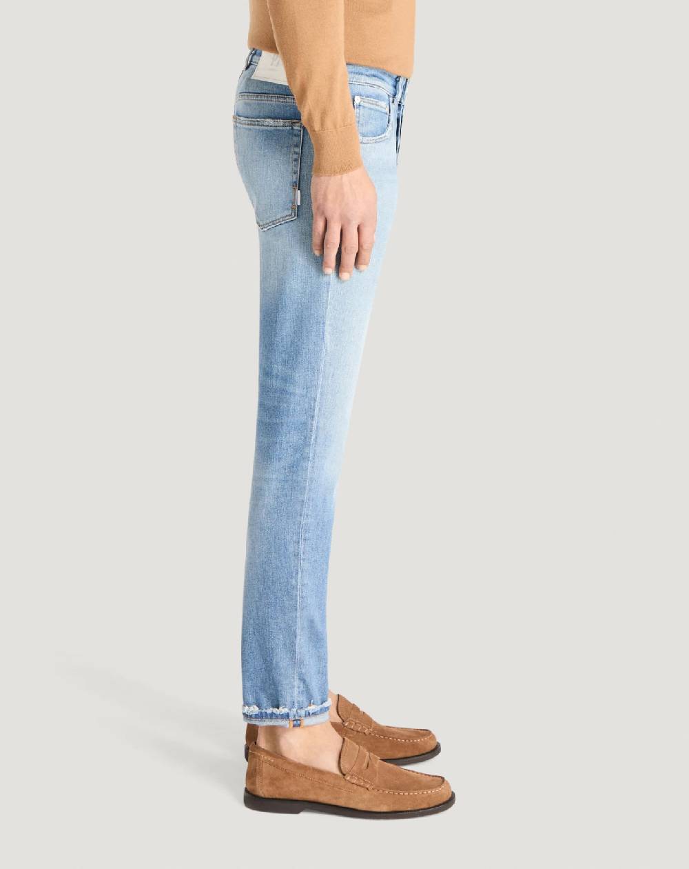 Pt Torino Jeans Reggae in denim stretch indigo In Saldo