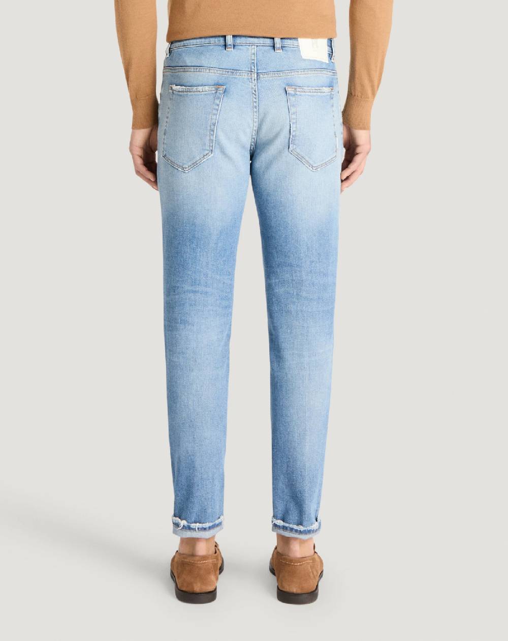 Pt Torino Jeans Reggae in denim stretch indigo In Saldo