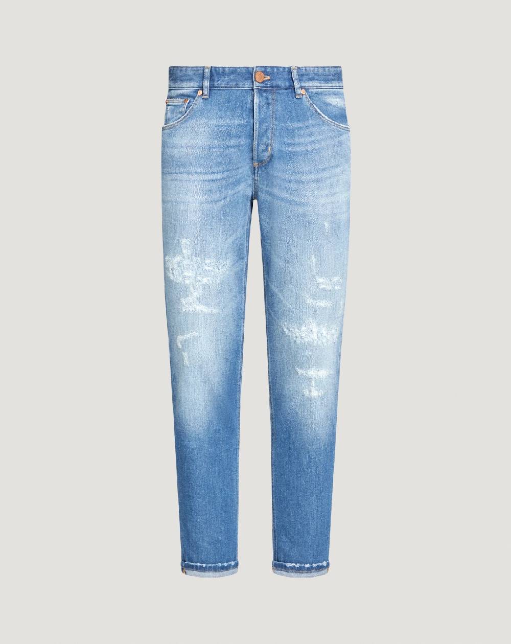 Pt Torino Jeans Reggae in denim stretch indigo Italy