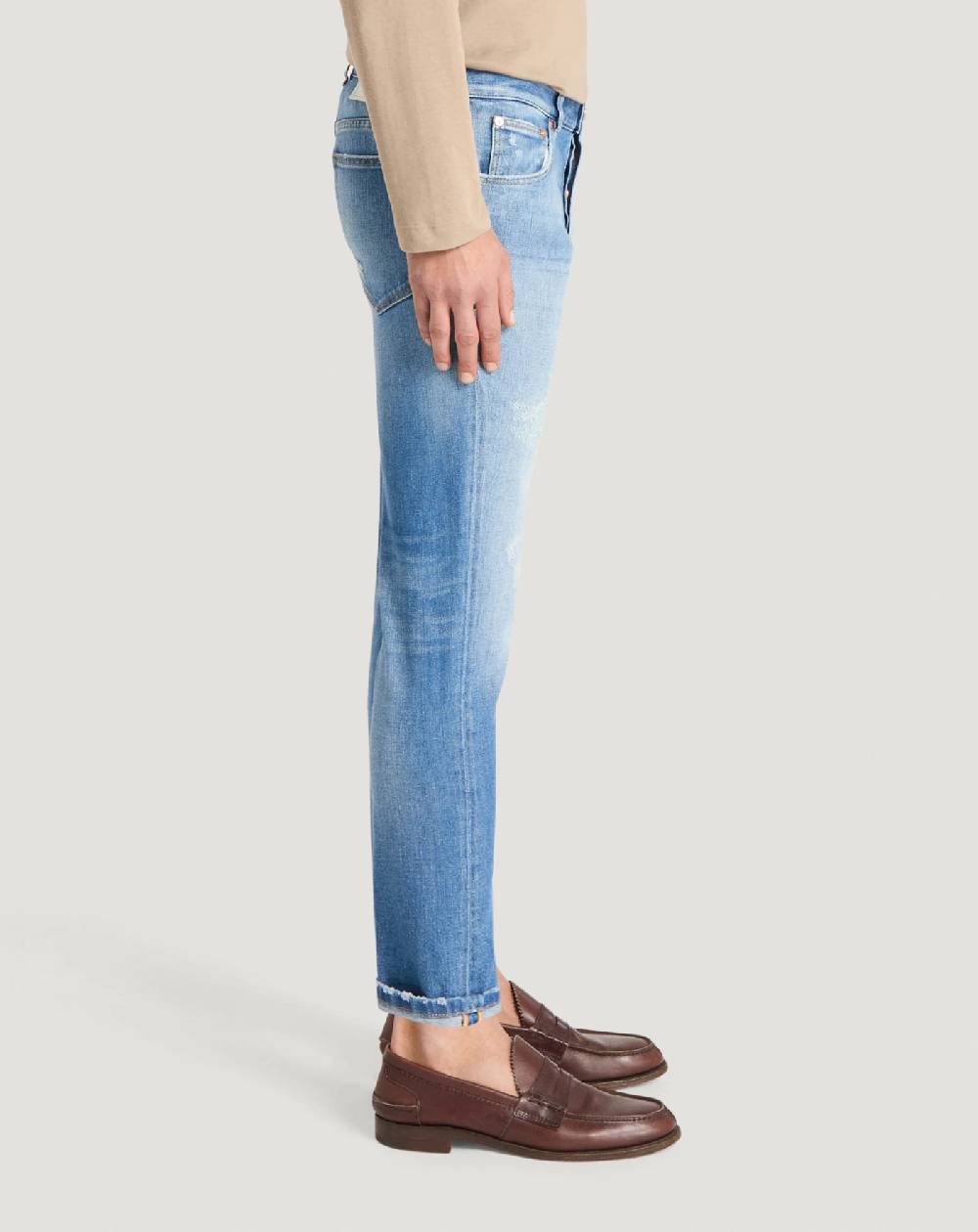 Pt Torino Jeans Reggae in denim stretch indigo Italy