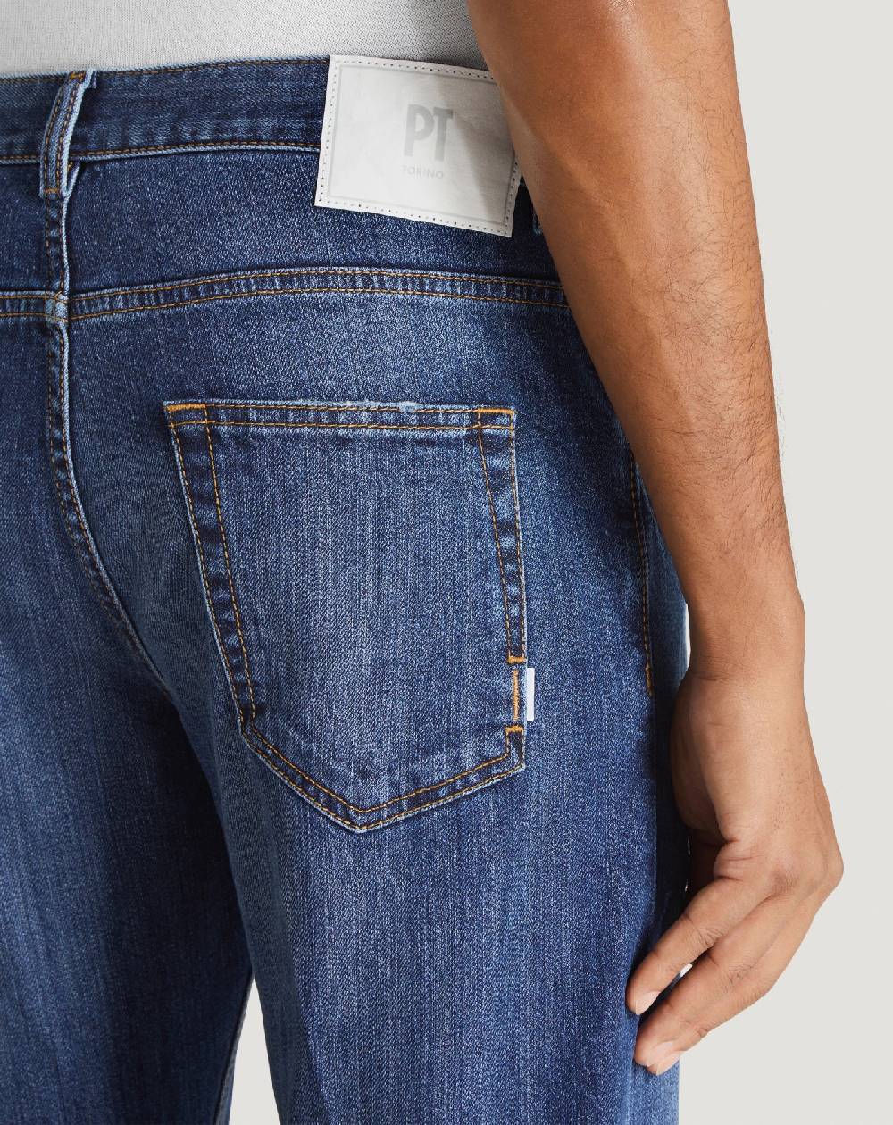 Pt Torino Jeans Dub in denim organico In Linea