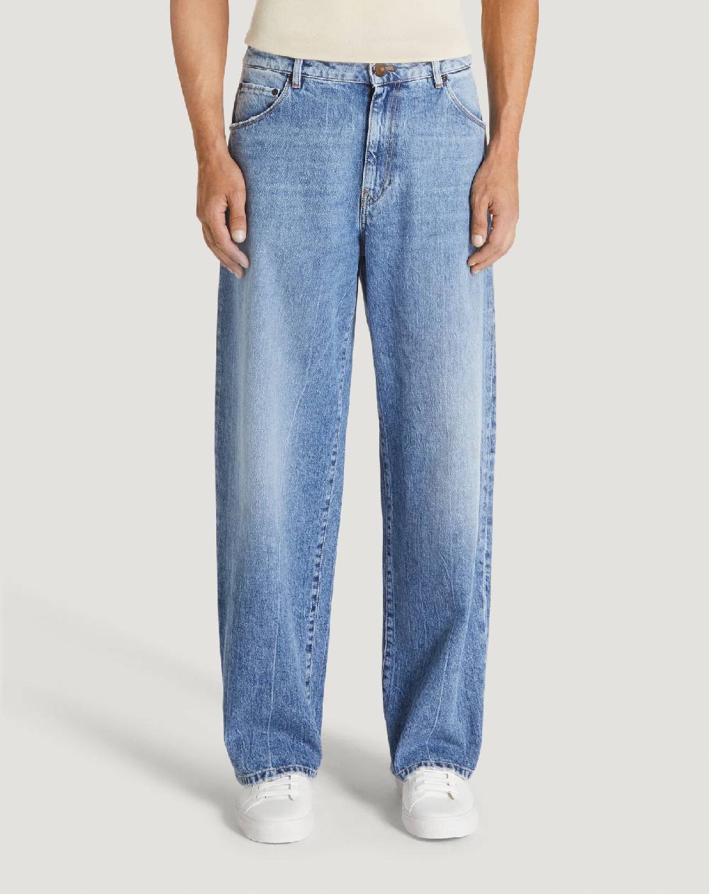 Pt Torino Jeans Skater in denim vintage Vendita