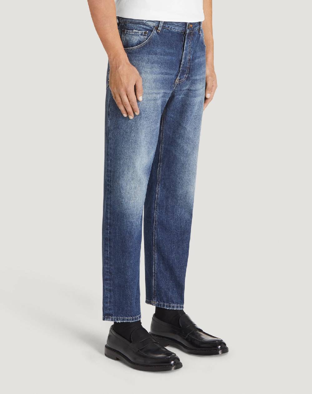 Pt Torino Jeans Rebel in denim vintage Promozione