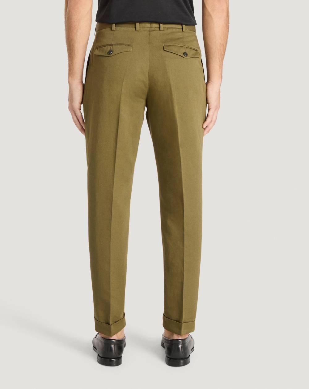 Pt Torino Pantaloni Rebel in gabardina di cotone e lino Convenienza