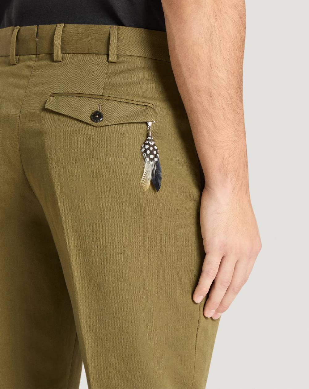 Pt Torino Pantaloni Rebel in gabardina di cotone e lino Convenienza