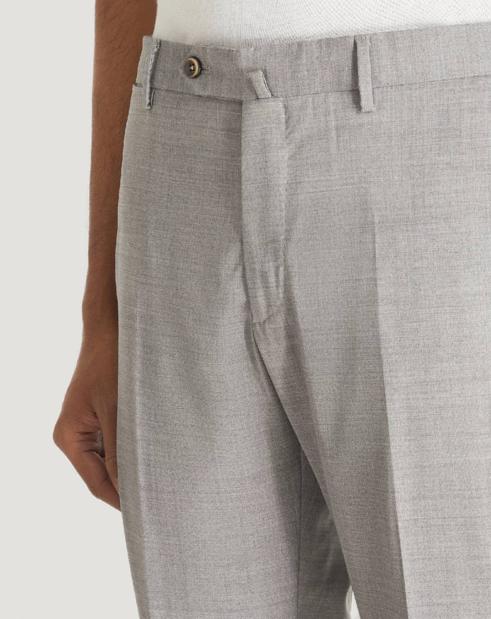 Pt Torino Pantaloni Slim in lana four season Sconto