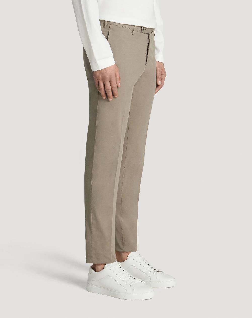Pt Torino Pantaloni Slim in gabardina stretch Saldi Di Fabbrica