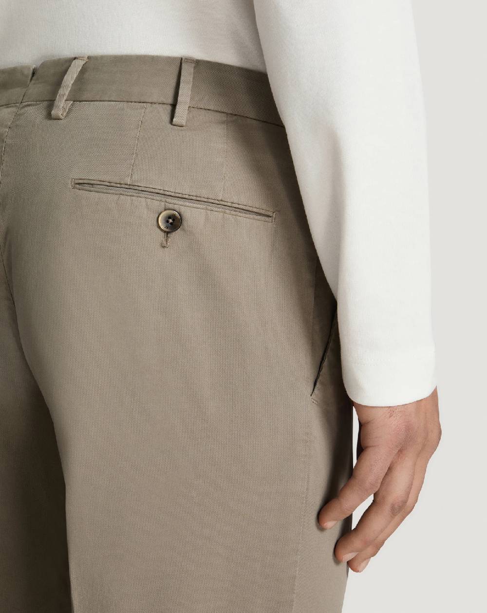 Pt Torino Pantaloni Slim in gabardina stretch Saldi Di Fabbrica
