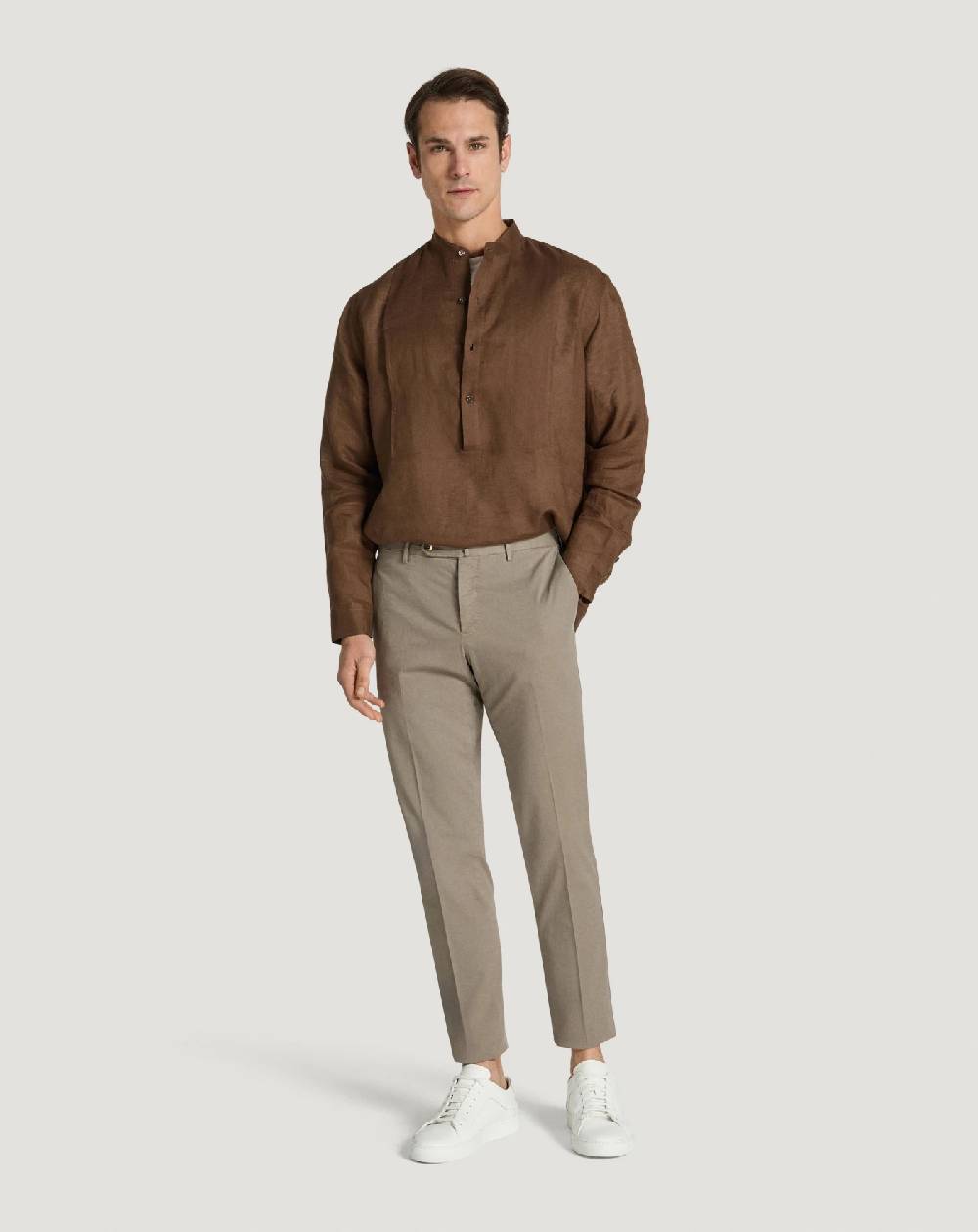 Pt Torino Pantaloni Slim in gabardina stretch Saldi Di Fabbrica