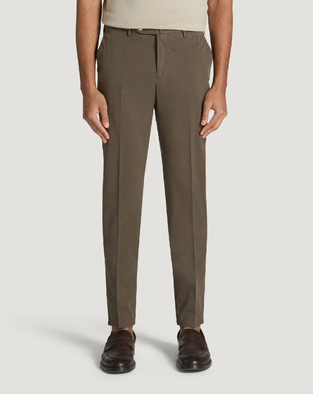 Pt Torino Pantaloni Slim in gabardina stretch Offerte speciali