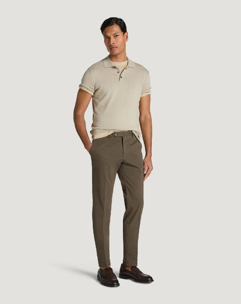 Pt Torino Pantaloni Slim in gabardina stretch Offerte speciali