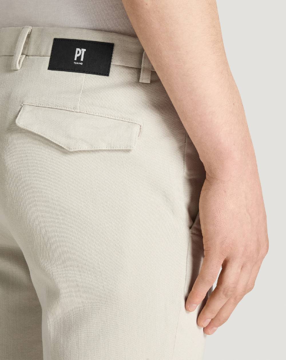 Pt Torino Pantaloni House in silky denim stretch Consegna Veloce