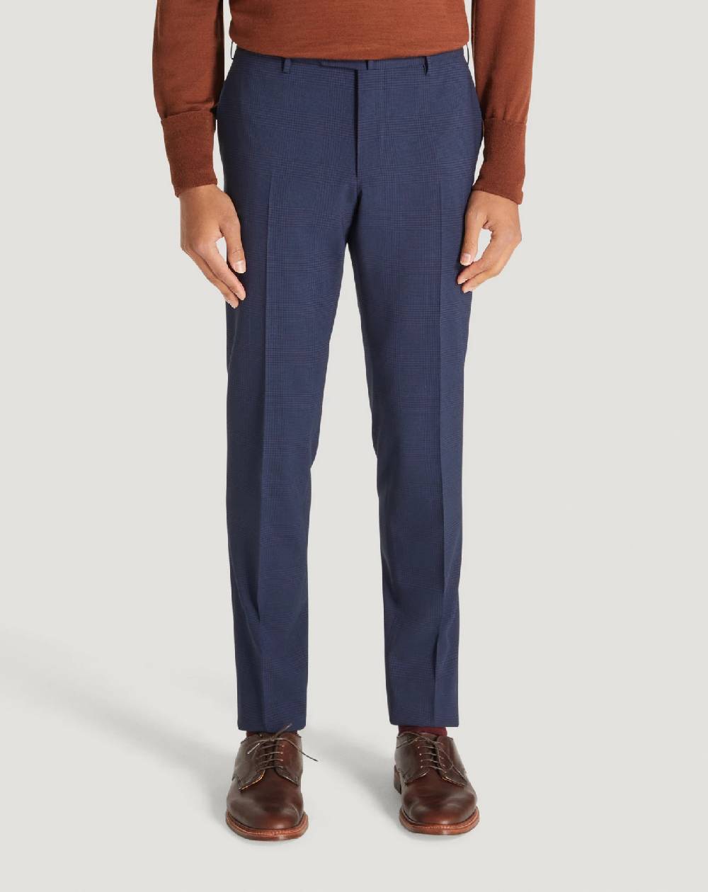 Pt Torino Pantaloni Superslim in lana a quadri Affare Del Giorno