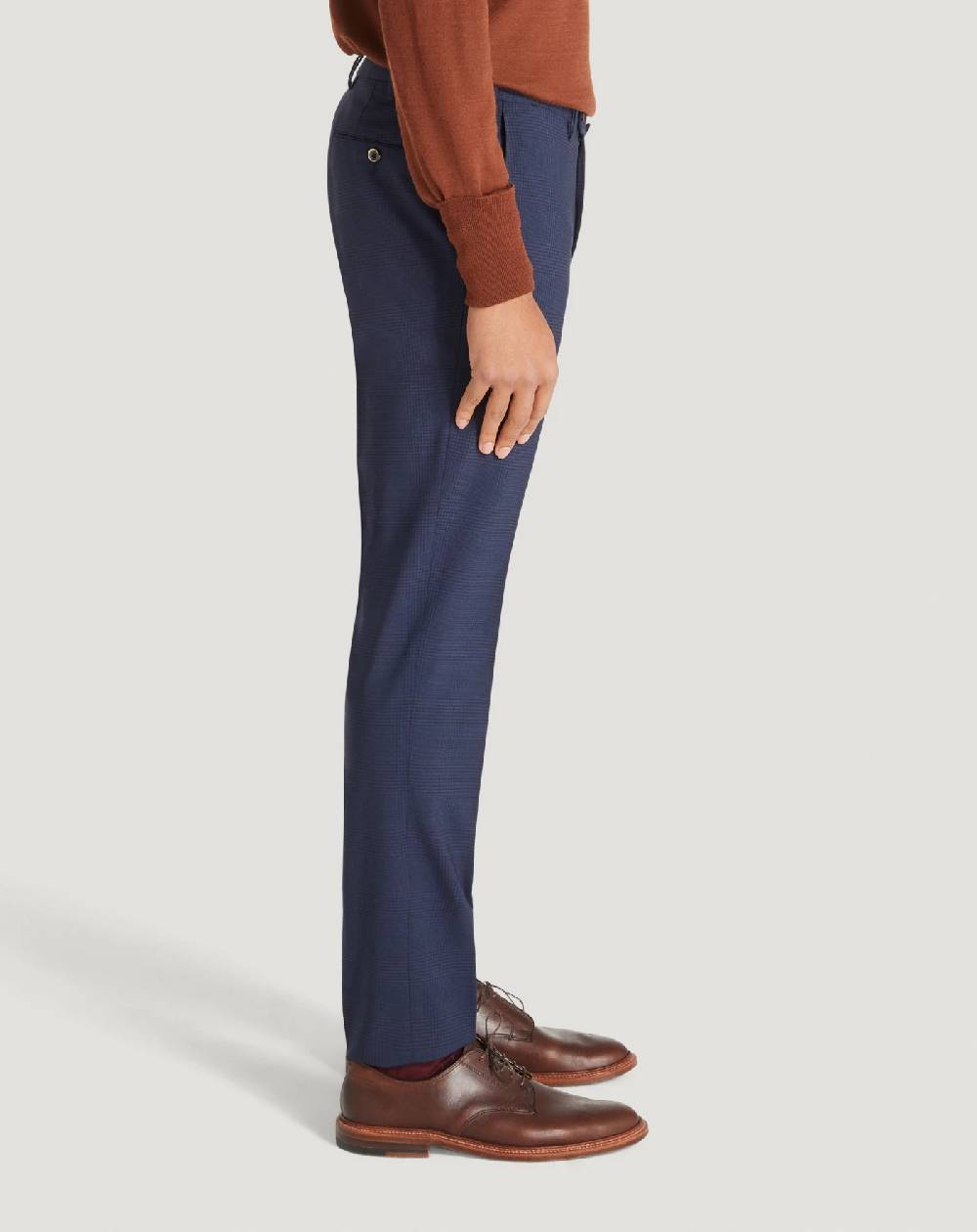 Pt Torino Pantaloni Superslim in lana a quadri Affare Del Giorno