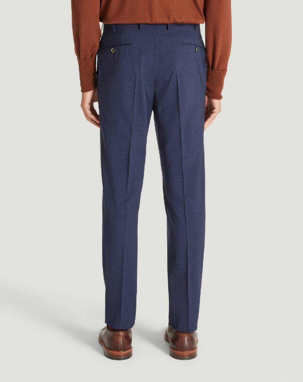 Pt Torino Pantaloni Superslim in lana a quadri Affare Del Giorno