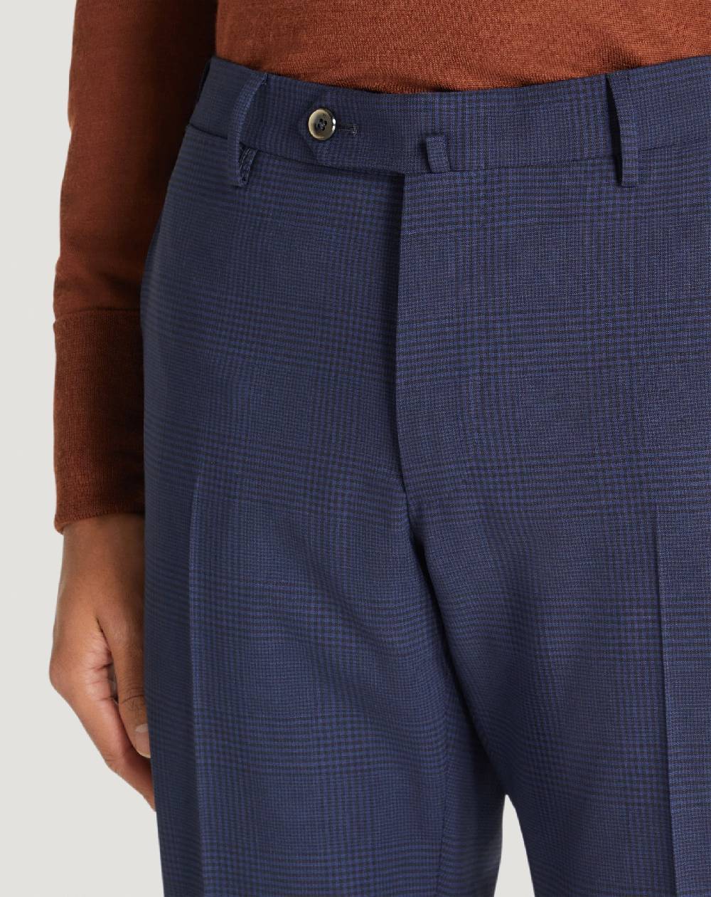 Pt Torino Pantaloni Superslim in lana a quadri Affare Del Giorno