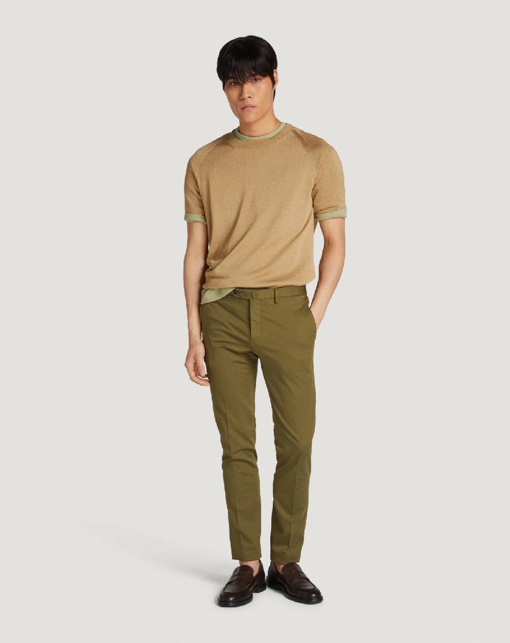 Pt Torino Pantaloni Superslim in tricotina stretch Sconto