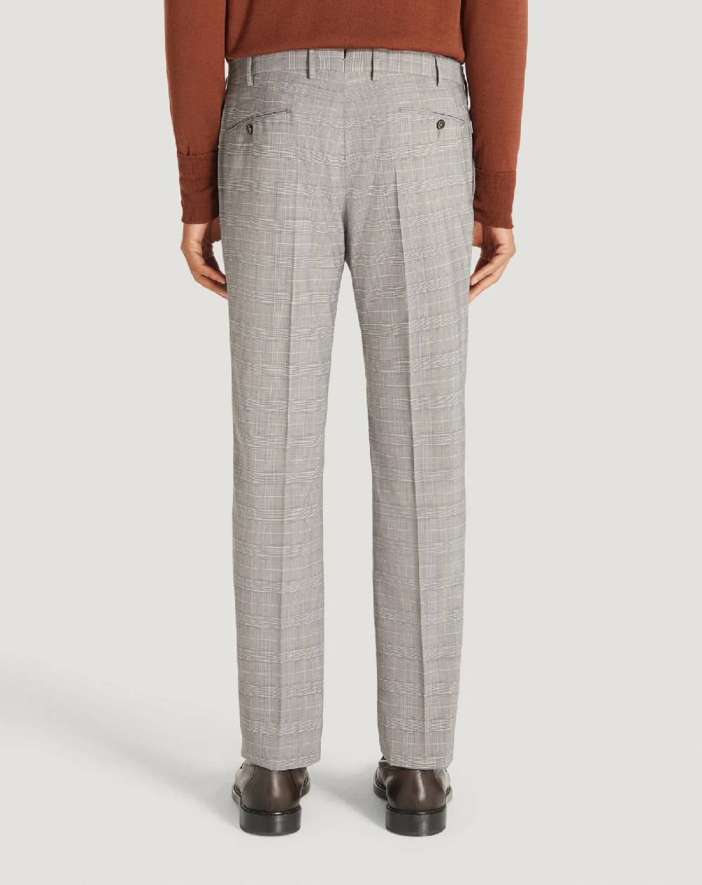 Pt Torino Pantaloni Superslim in tecno lana a quadri Online