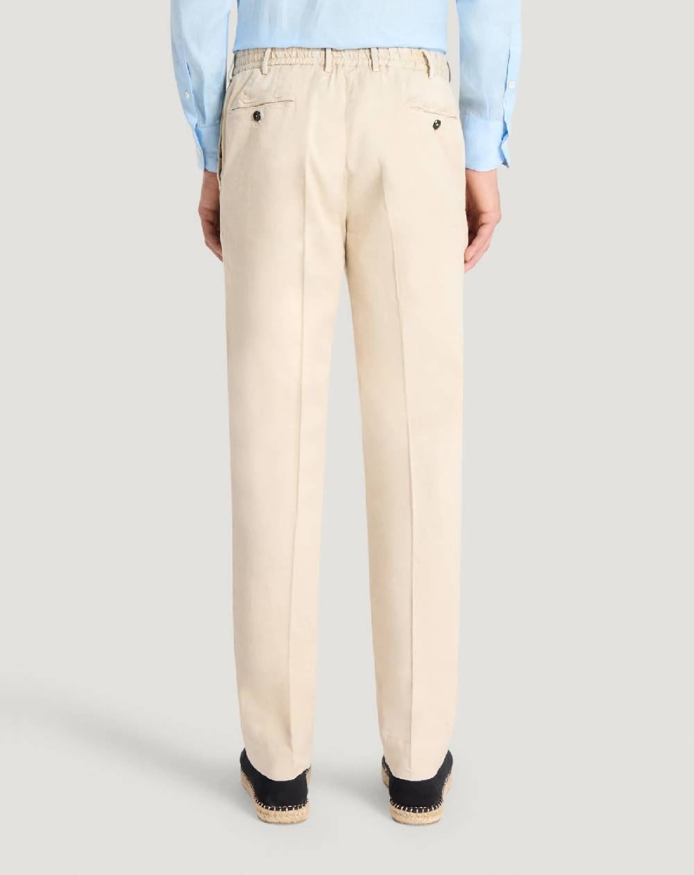 Pt Torino Pantaloni Slim in lino stretch délavé 2025
