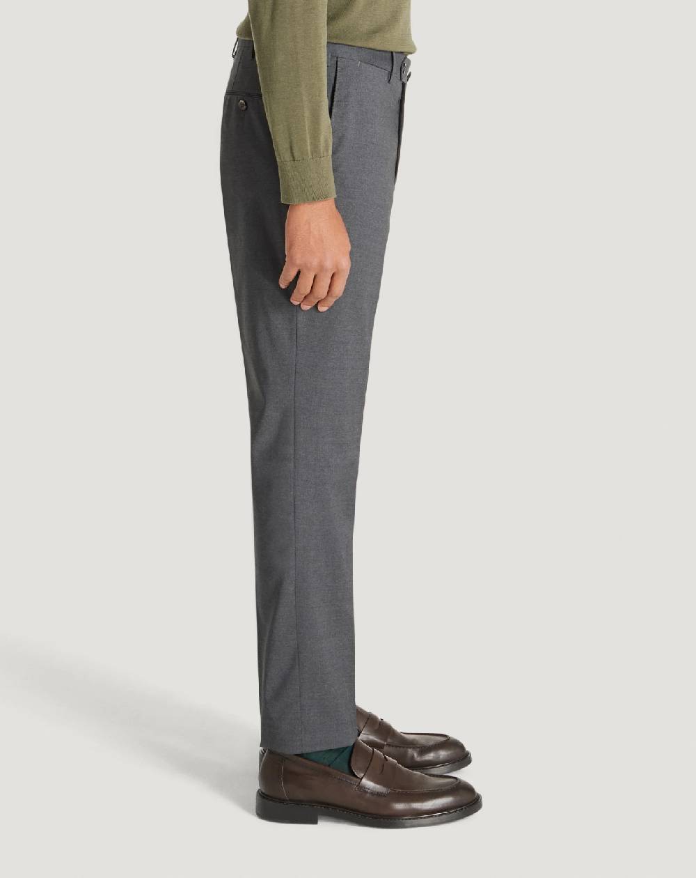 Pt Torino Pantaloni Slim in lana four season Spedizione Gratuita