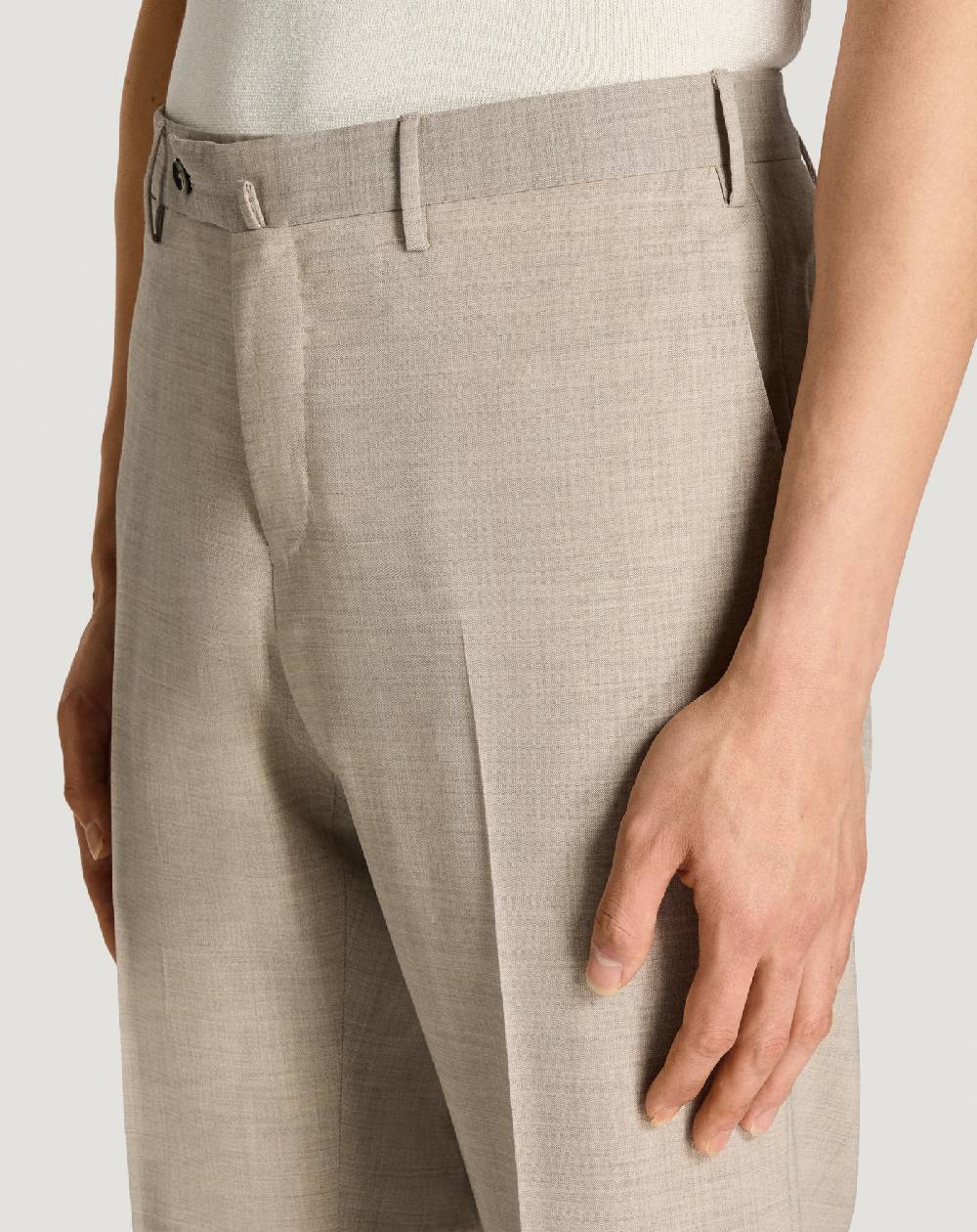 Pt Torino Pantaloni Slim in lana four season Economico