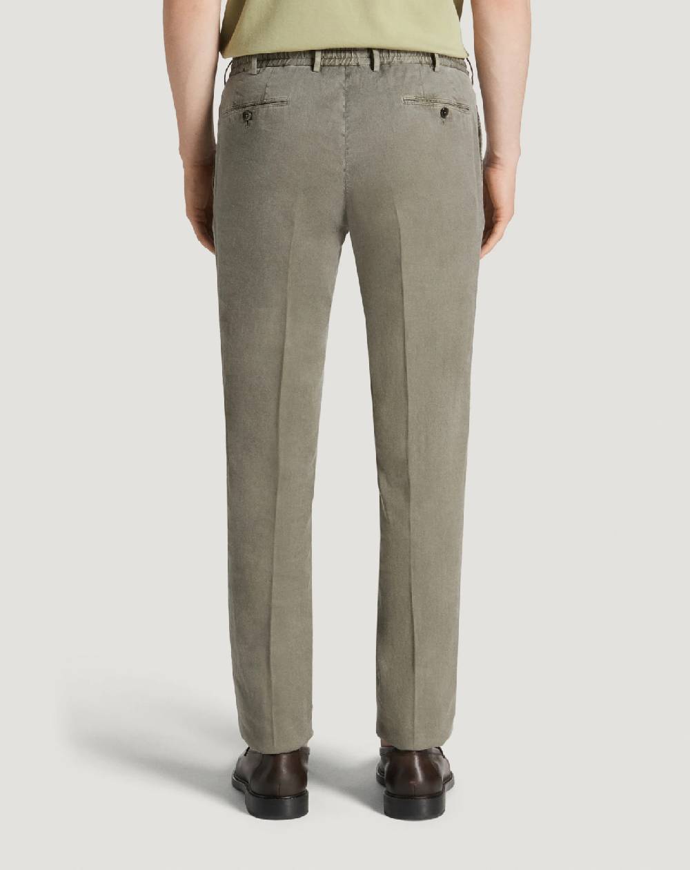 Pt Torino Pantaloni Slim in lino stretch délavé Consegna Veloce
