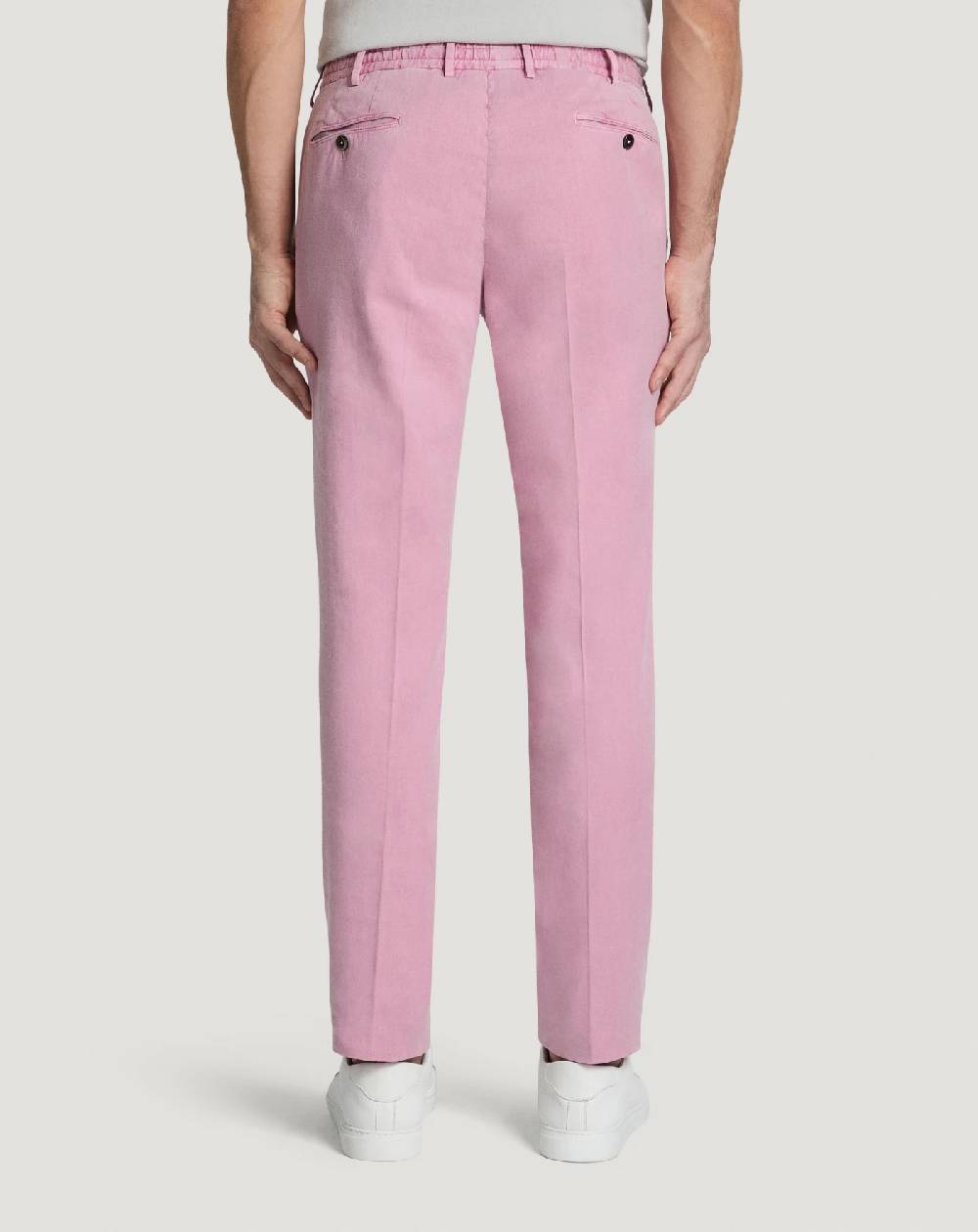 Pt Torino Pantaloni Slim in lino stretch délavé Fino Al -60%