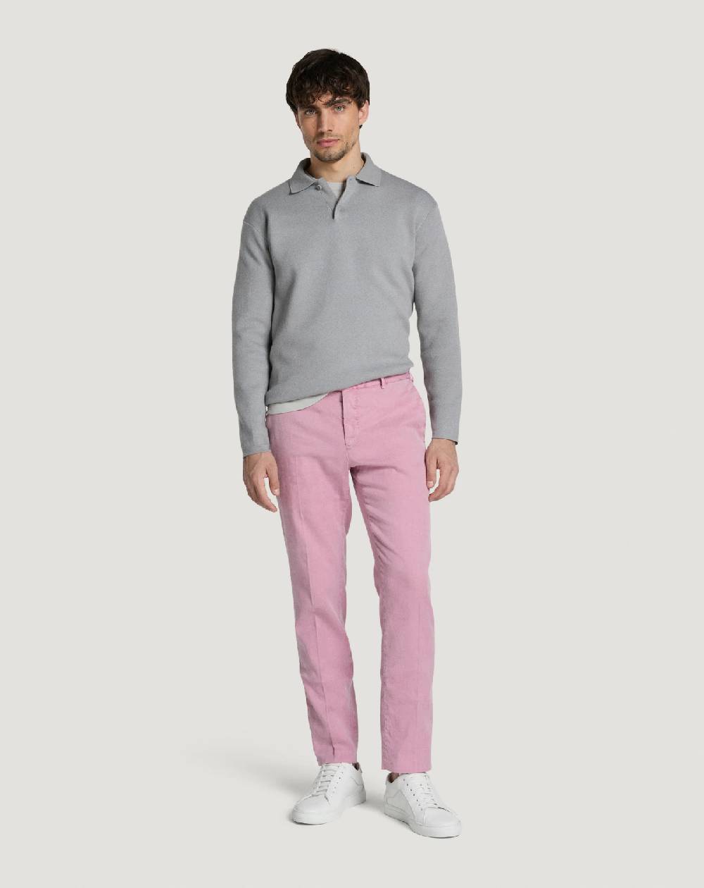 Pt Torino Pantaloni Slim in lino stretch délavé Fino Al -60%