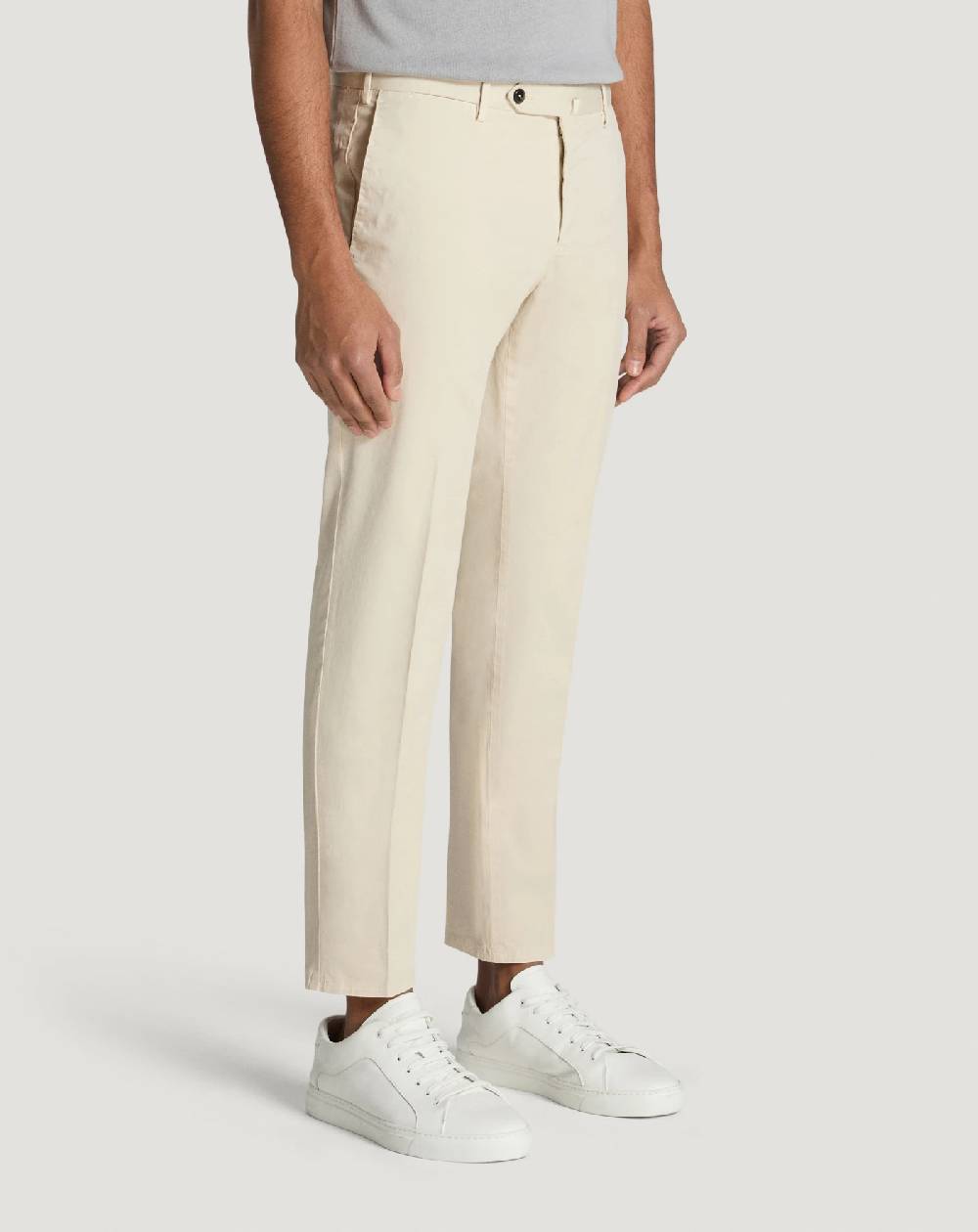 Pt Torino Pantaloni Slim in gabardina stretch In Vendita