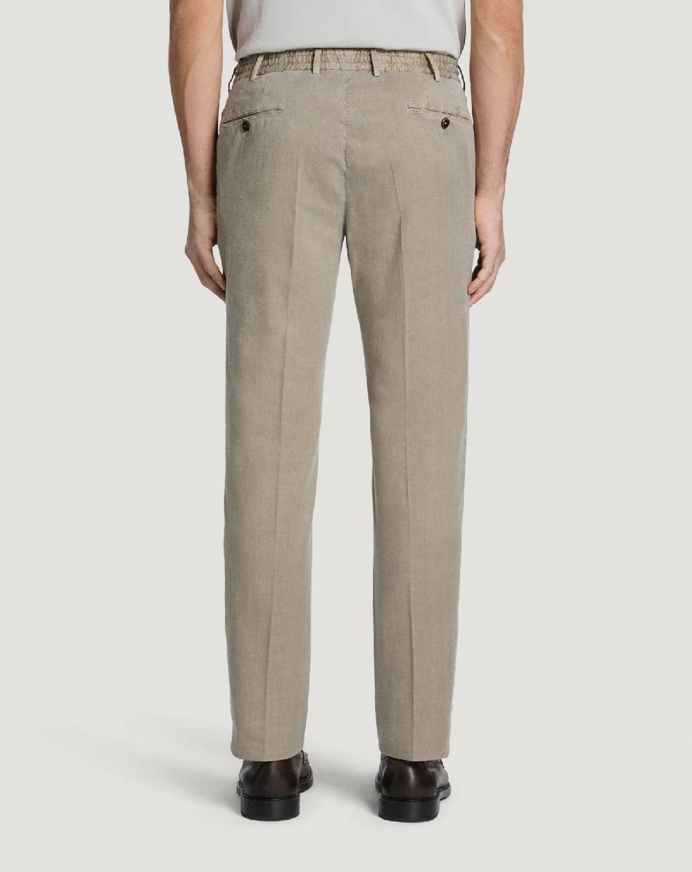 Pt Torino Pantaloni Slim in lino stretch délavé Saldi
