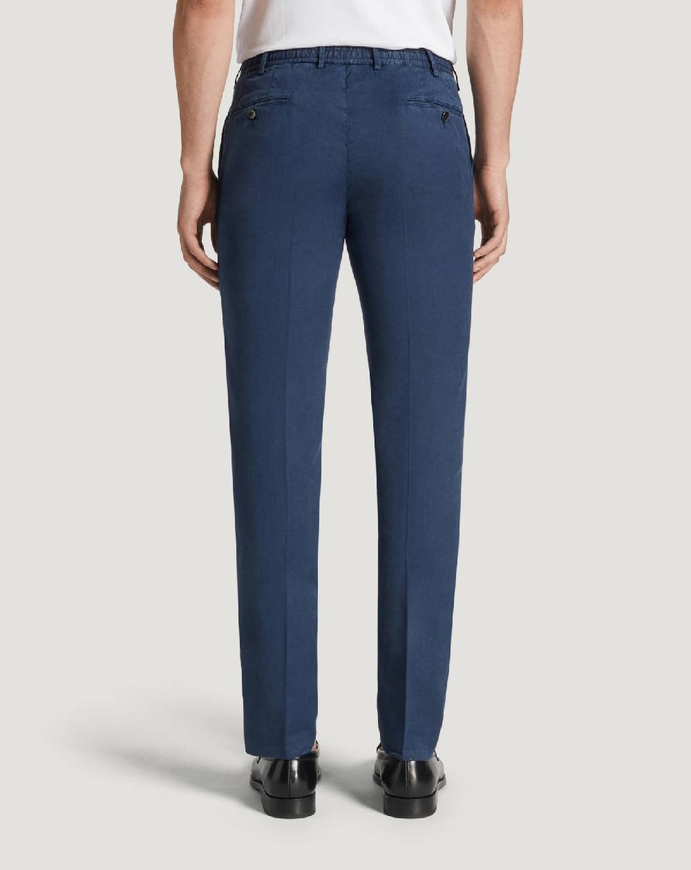 Pt Torino Pantaloni Slim in lino stretch délavé Hotsell