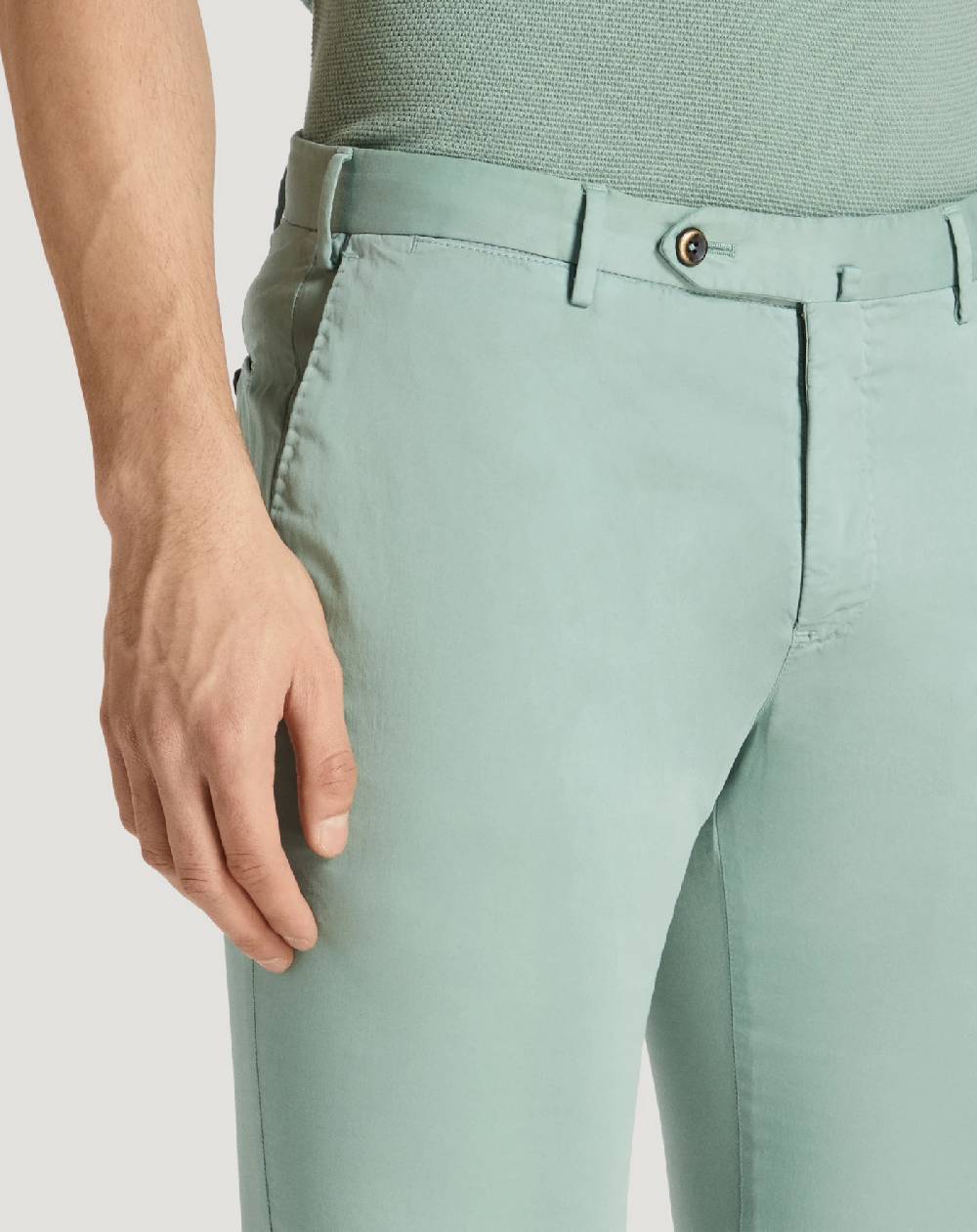 Pt Torino Pantaloni Slim in silkochino Vendita Economica