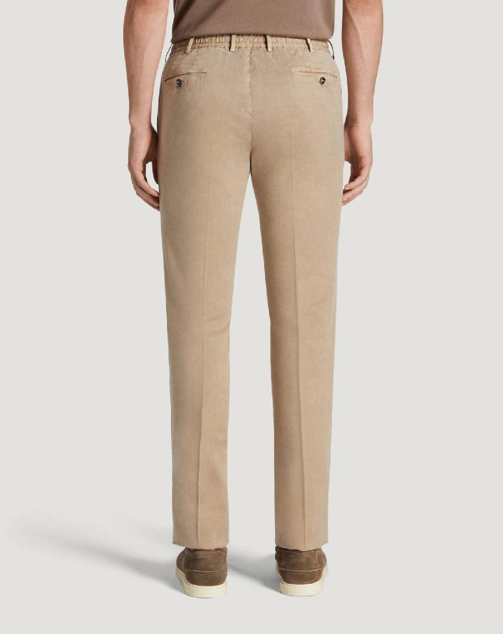 Pt Torino Pantaloni Slim in lino stretch délavé Nuova