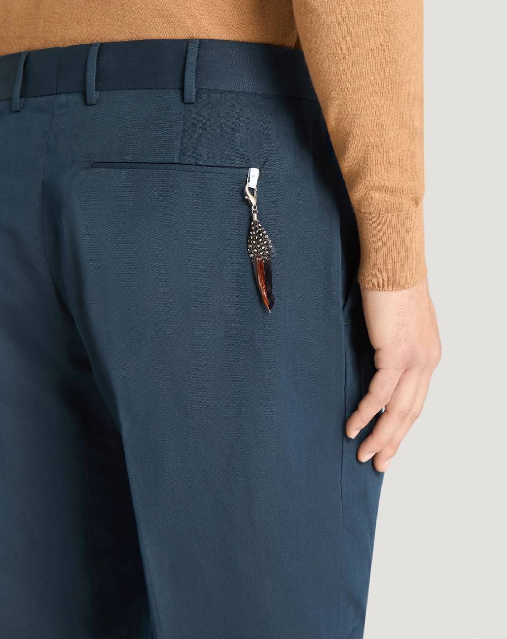 Pt Torino Pantaloni Rebel in gabardina di cotone e lino Consegna Veloce