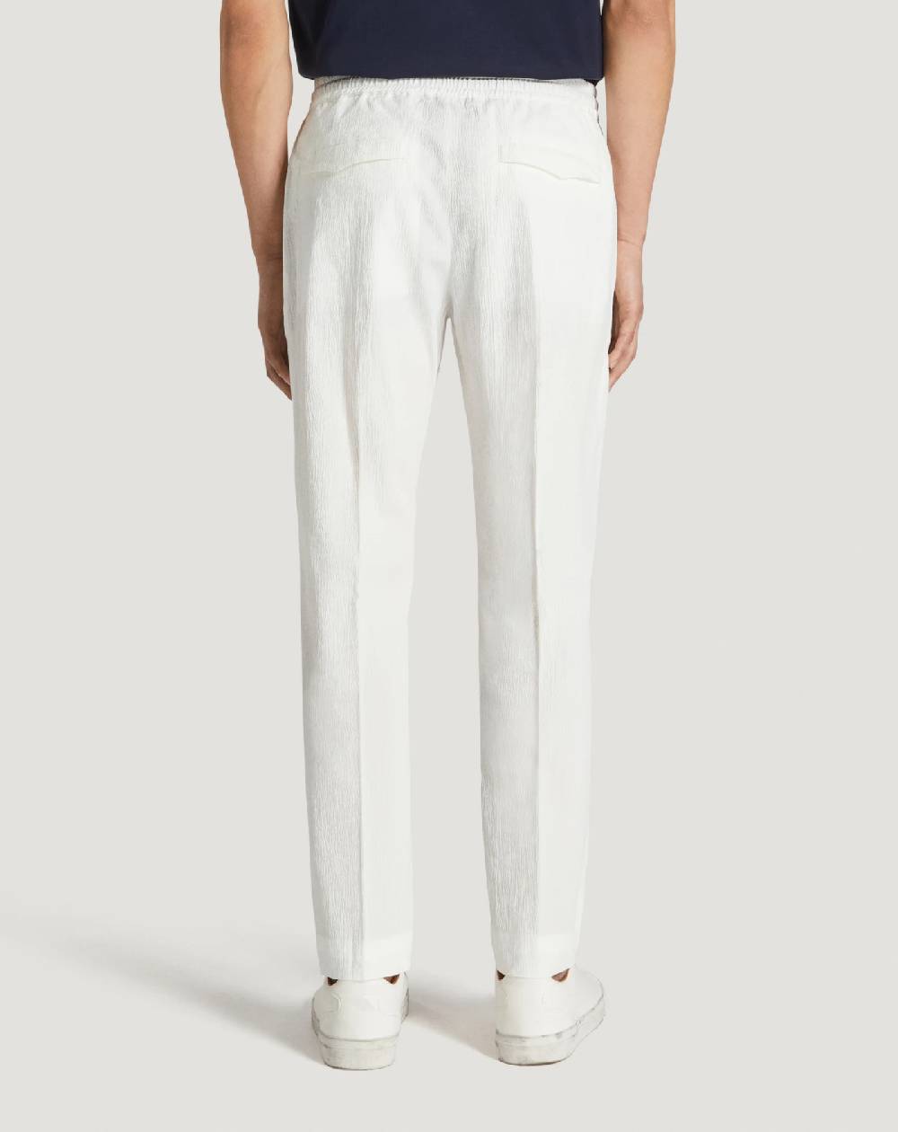 Pt Torino Pantaloni Omega in cotone seersucker Online