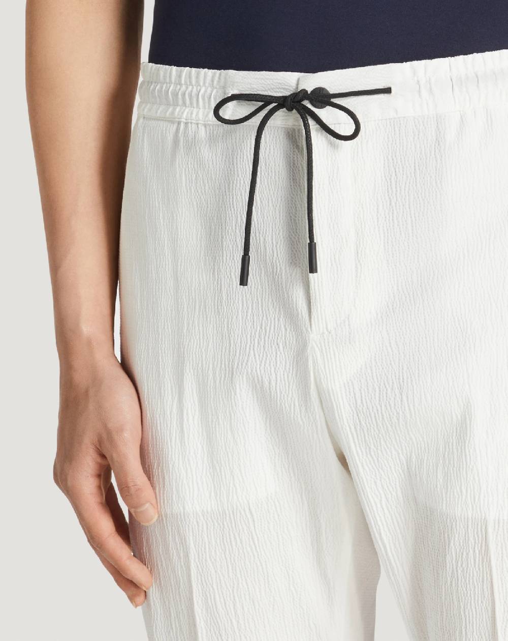 Pt Torino Pantaloni Omega in cotone seersucker Online