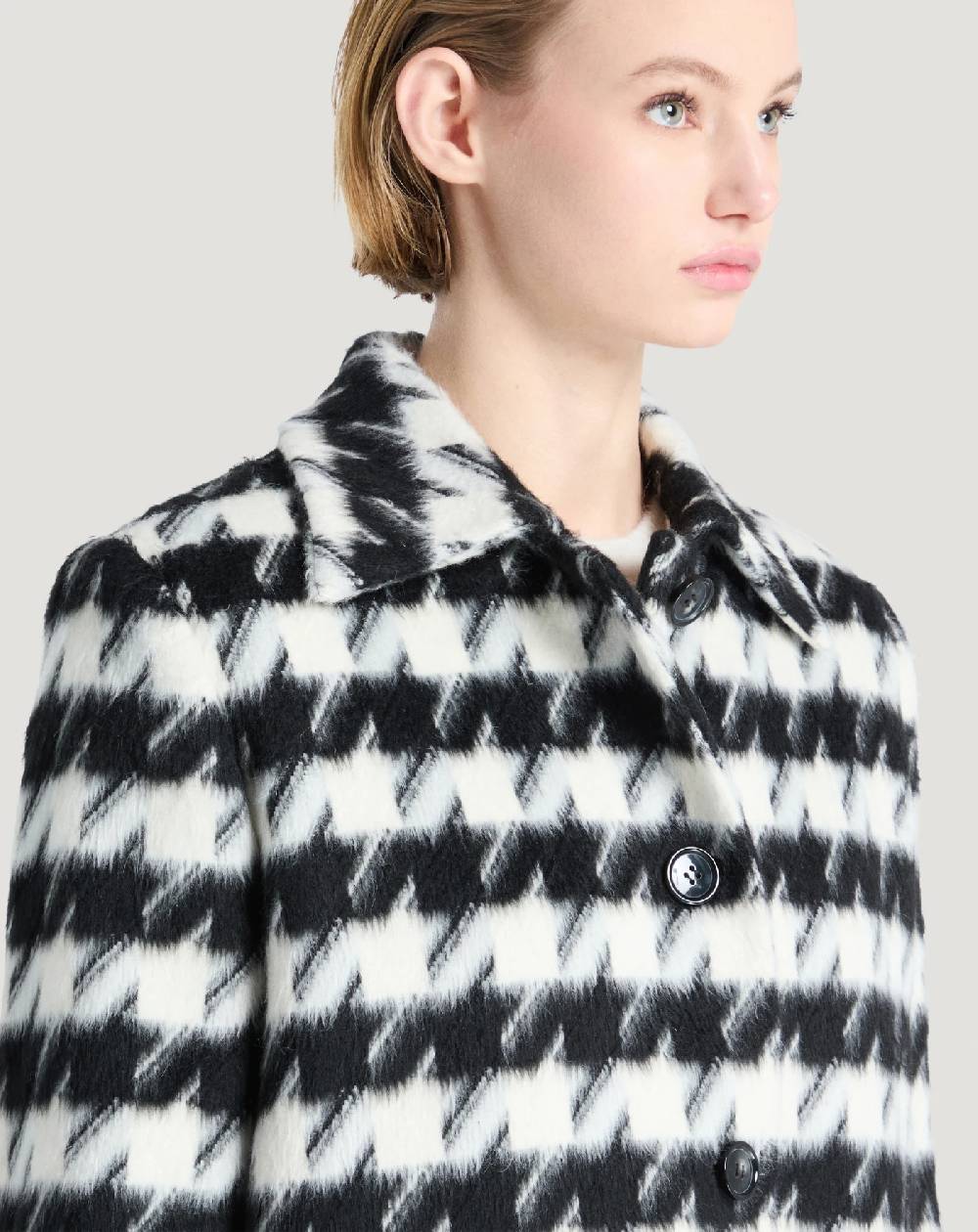 Pt Torino Cappotto in velour pied-de-poule Negozio