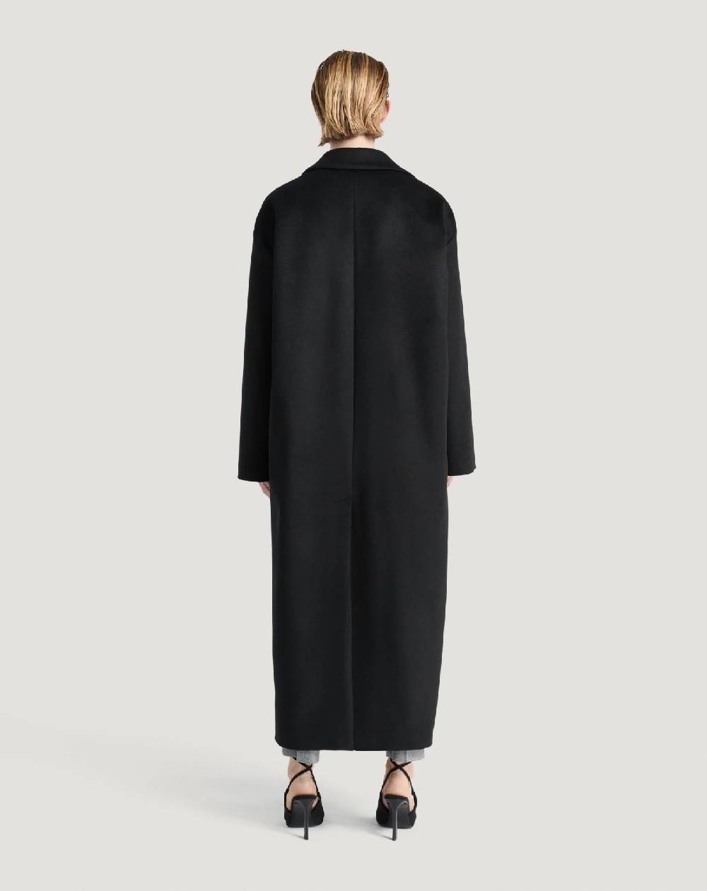 Pt Torino Cappotto in drap di lana e cachemire Moda
