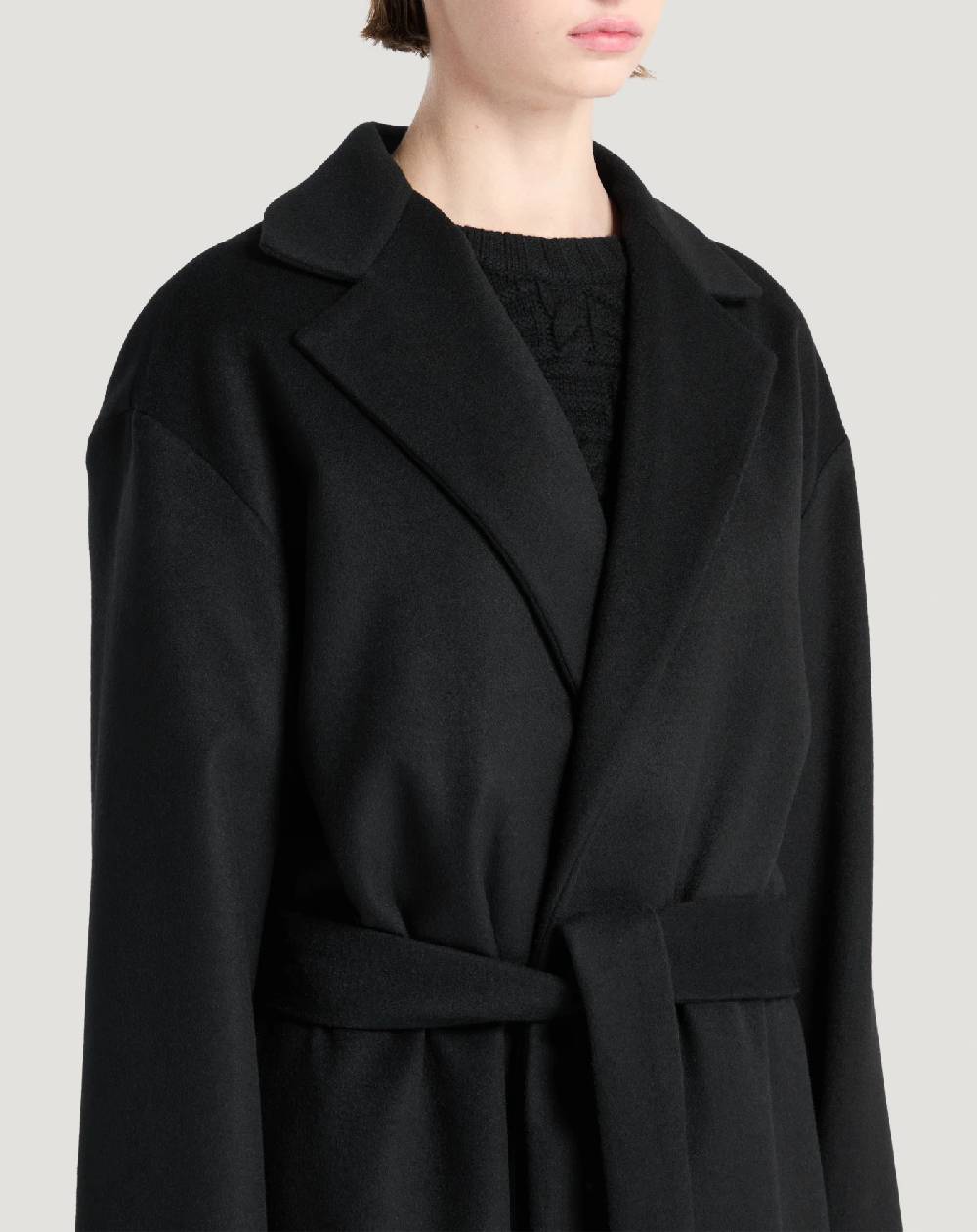 Pt Torino Cappotto in drap di lana e cachemire Moda
