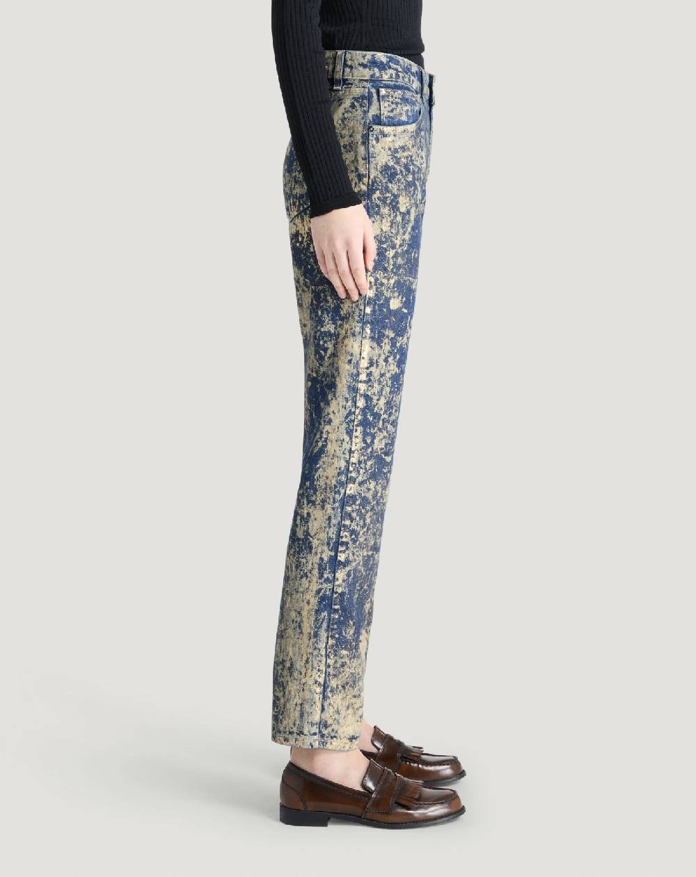 Pt Torino Jeans Alanis in denim di cotone 2025