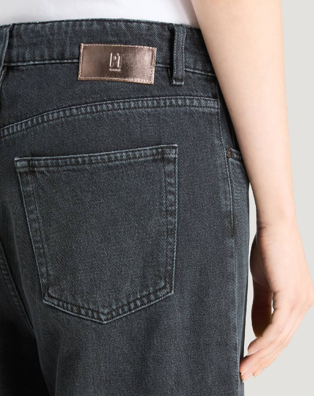 Pt Torino Jeans Miley in black denim Consegna Veloce