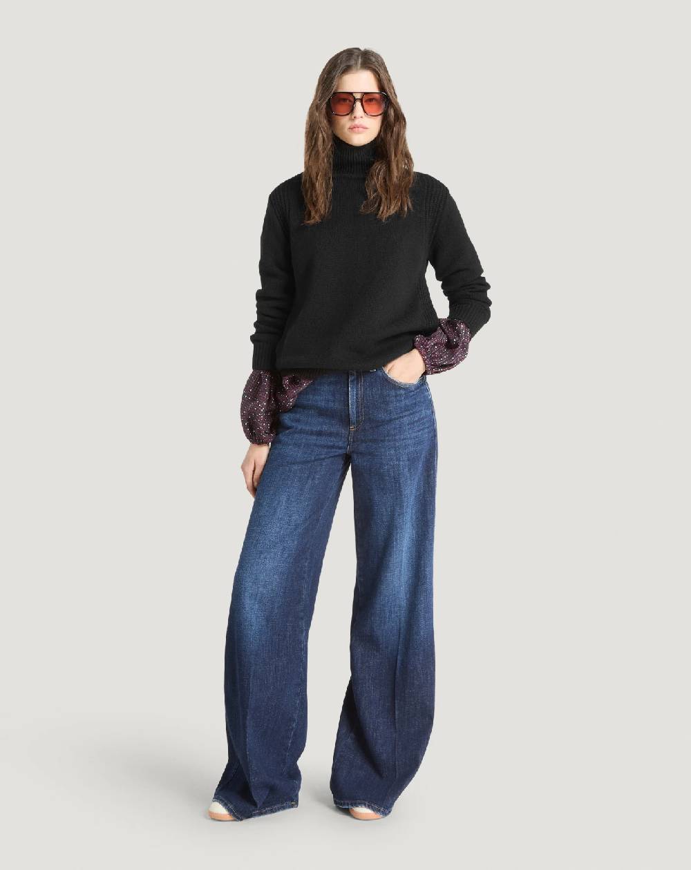Pt Torino Jeans Cyndi in denim loose In Linea