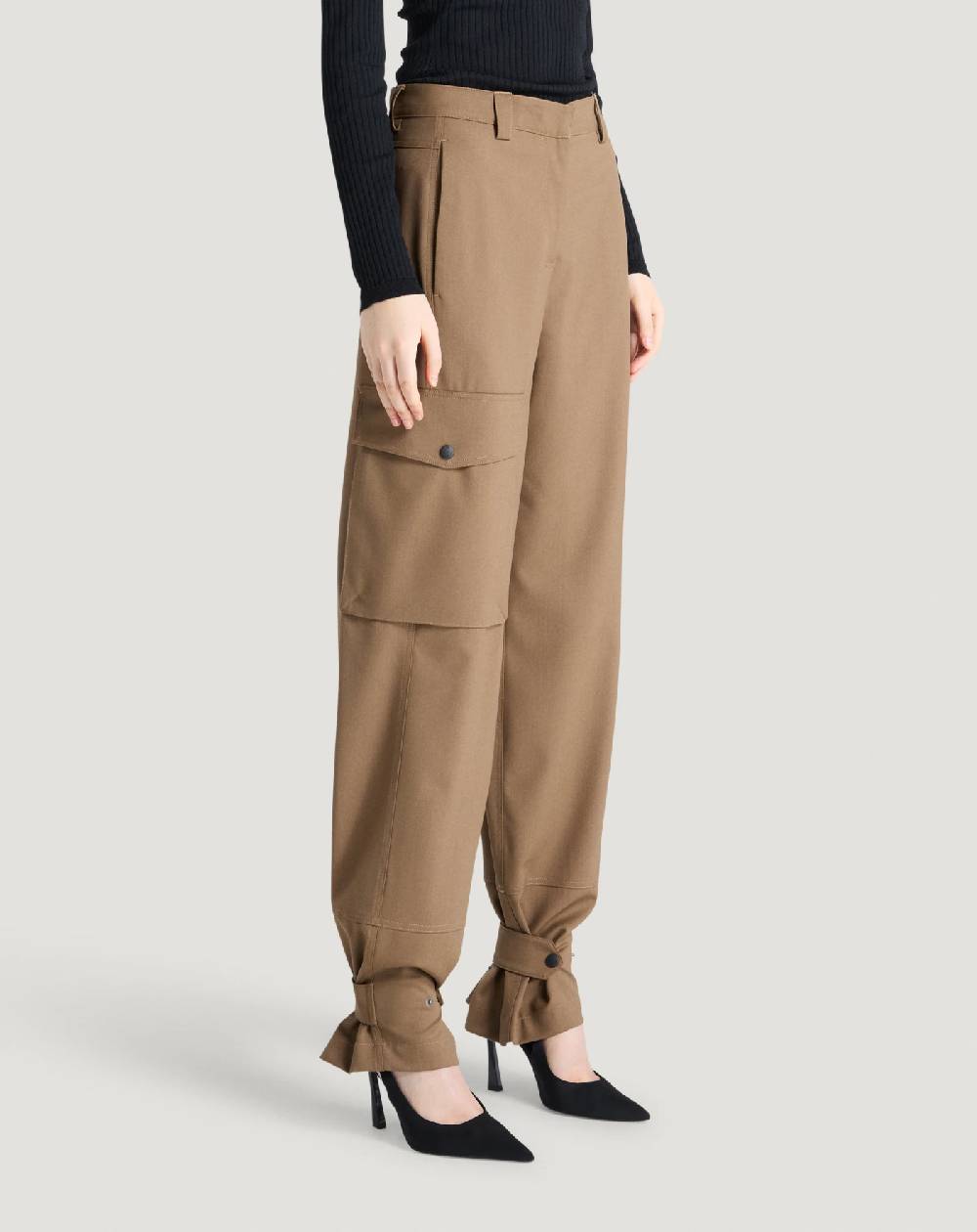Pt Torino Pantaloni Giselle in tecno lana Vendita