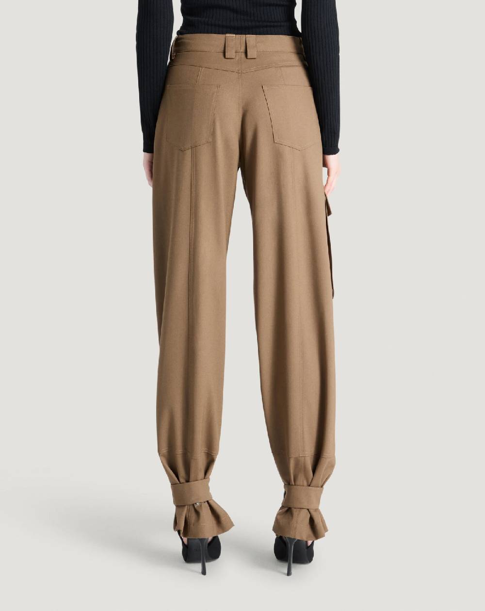 Pt Torino Pantaloni Giselle in tecno lana Vendita