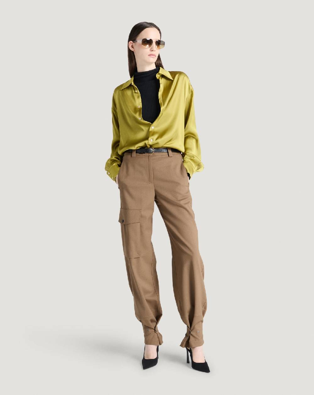 Pt Torino Pantaloni Giselle in tecno lana Vendita