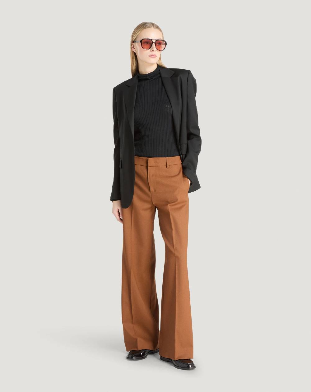 Pt Torino Pantaloni Lorenza in lana stretch Pezzi Unici