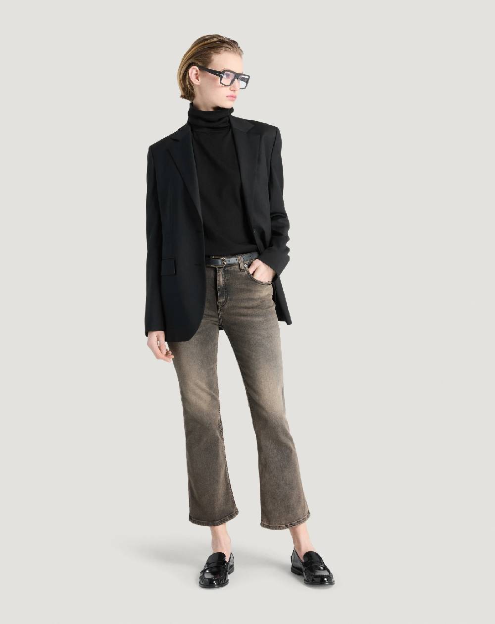 Pt Torino Jeans Kim in black denim stretch Acquista Ora