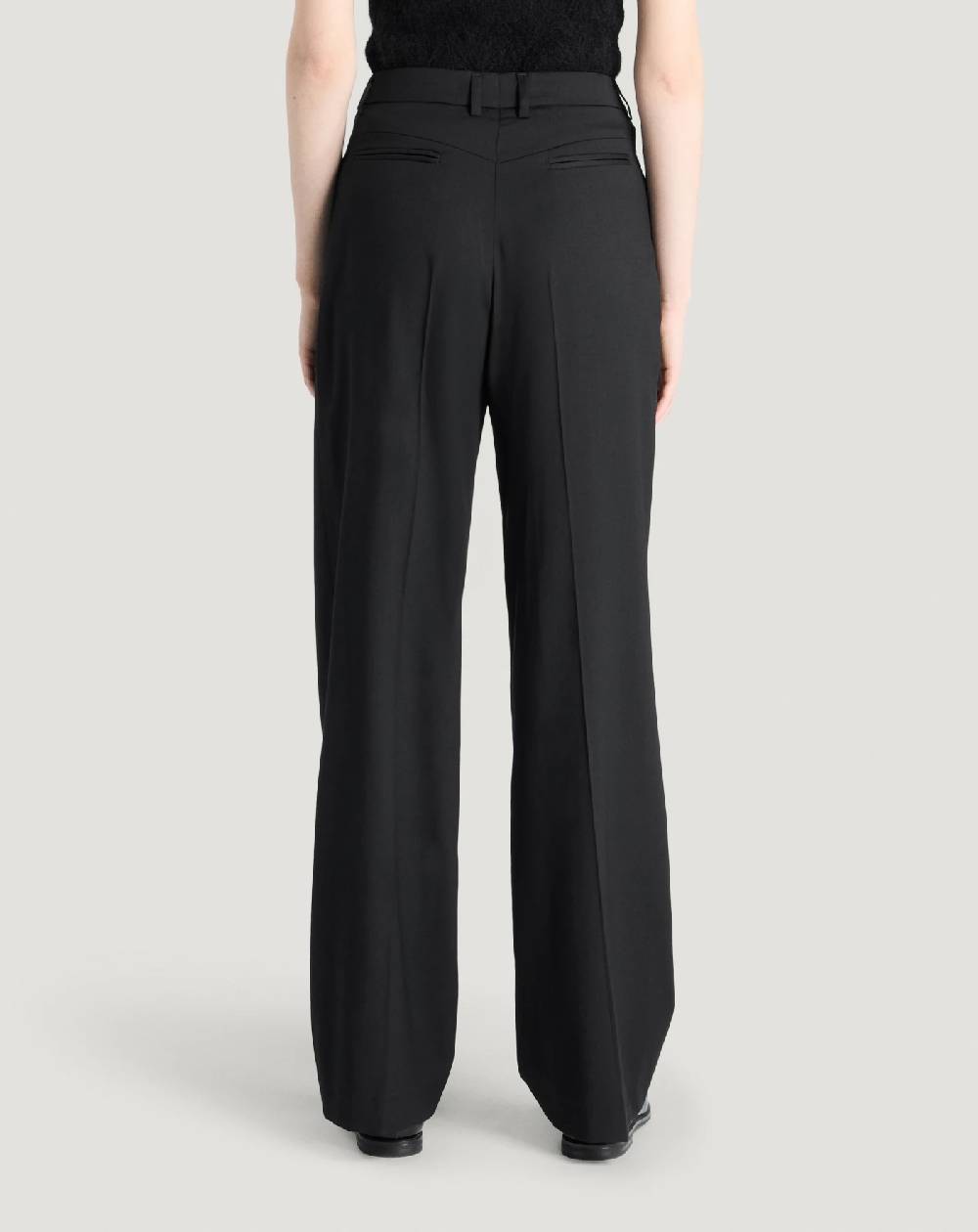 Pt Torino Pantaloni Vivian in twill di lana fluida Vendite Flash