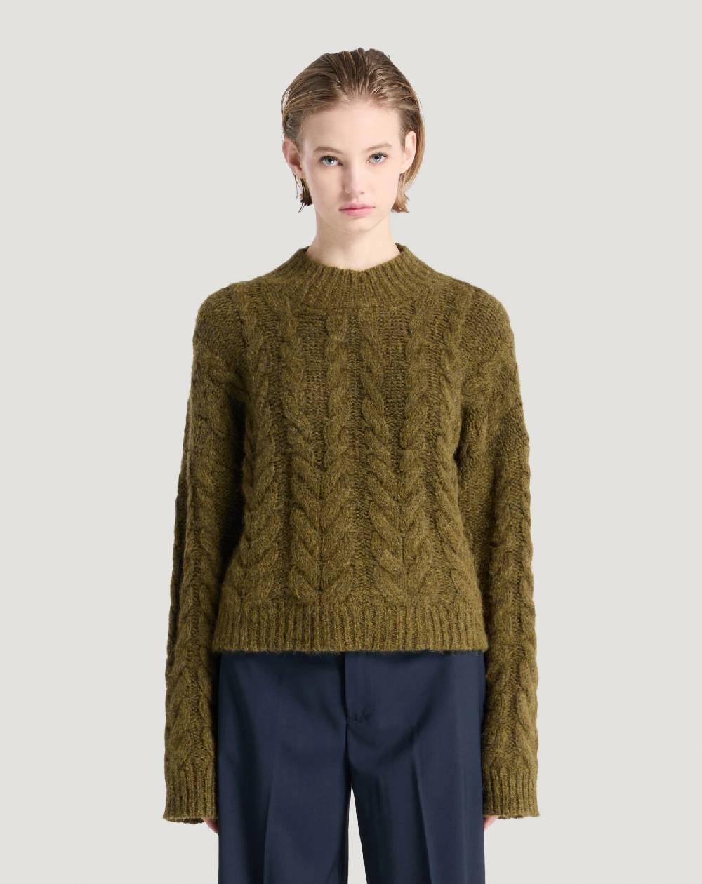 Pt Torino Maglia boxy in misto alpaca Negozio
